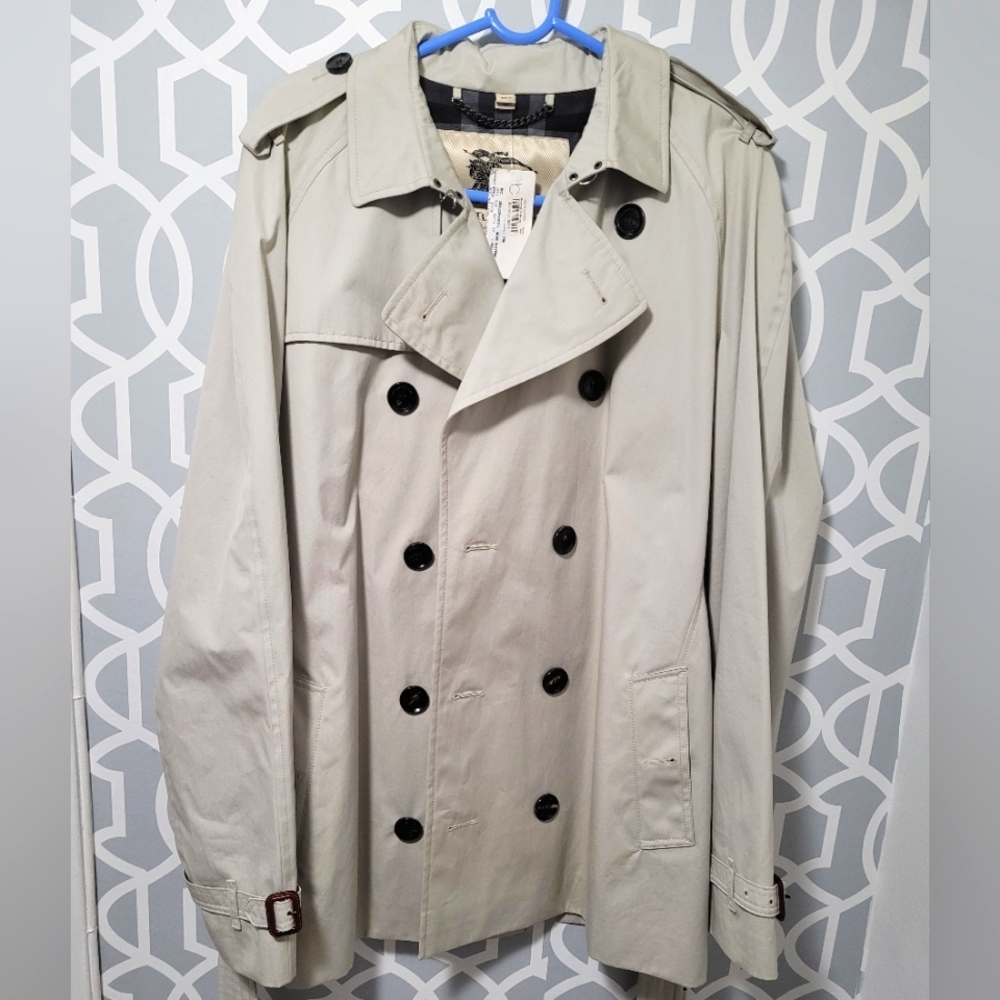Burberry London Beige Trench coat sz54 **READ DETAILS**